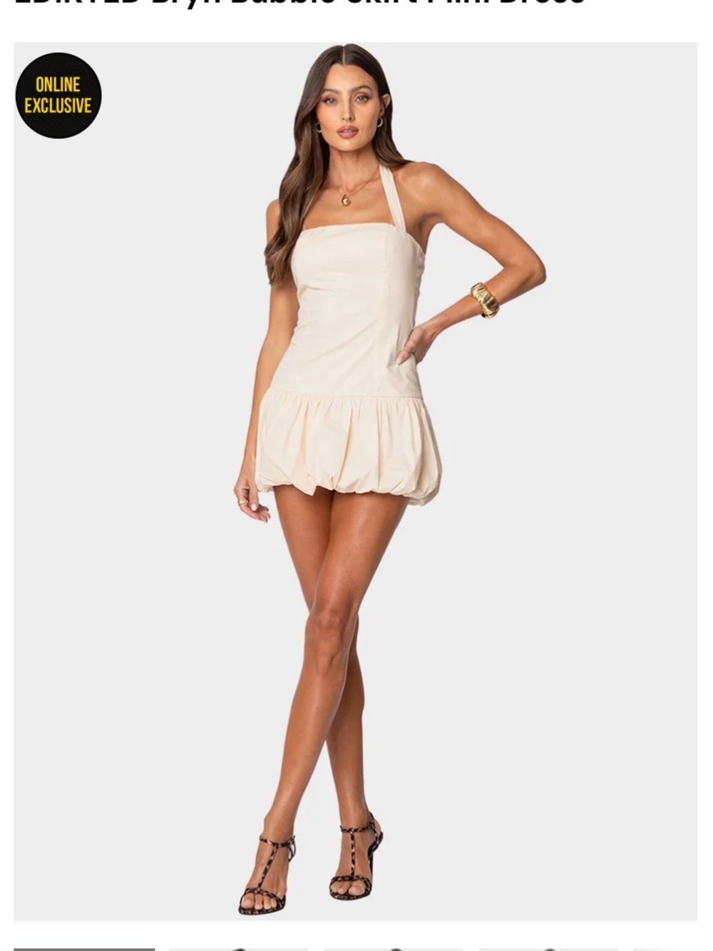 Edikted beige dress